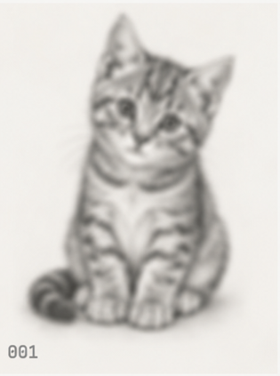 blurry cat