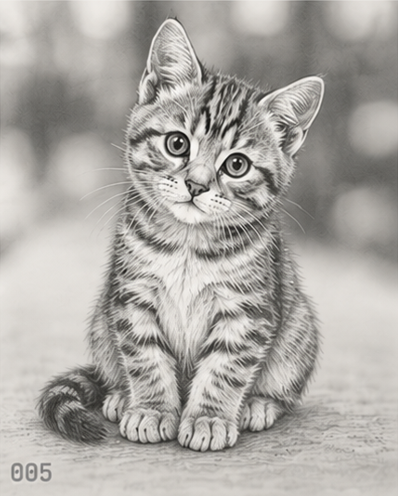 bokeh cat