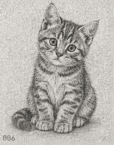 grainy cat